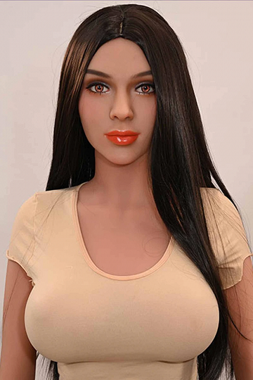 Real Human Hair Long Straight Wig for Sex Dolls – Natural Style