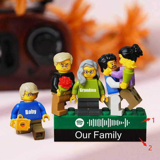 Custom Minifigures with Brick for Family - Best Mother's Day