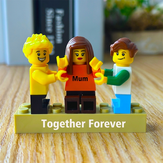 Custom Minifigures with Brick for Family - Together Forever Mother's Day Gift