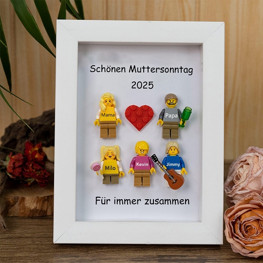 Individuelle Minifiguren mit Rahmen für die Familie – Das perfekte Muttertagsgeschenk