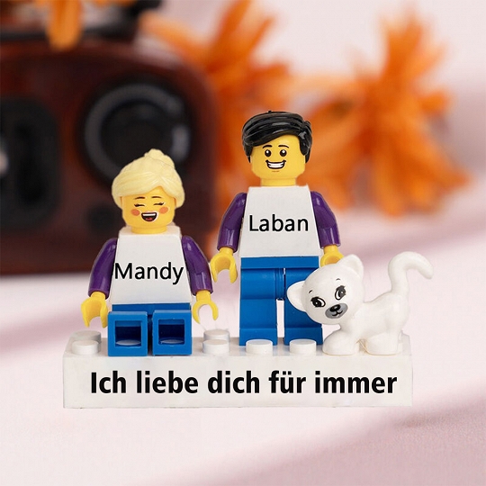 Individuelle Minifiguren mit Stein für Paare – Das perfekte Valentinstagsgeschenk