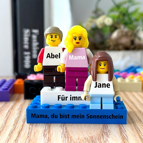 Individuelle Minifiguren mit Baustein für die Familie – Mama, du bist mein Sonnenschein