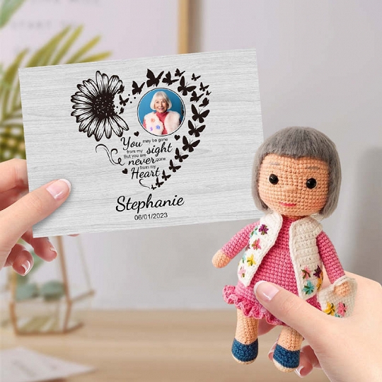 Custom Crochet Doll Loving Memory Personalized Gift for Mother or Grandma