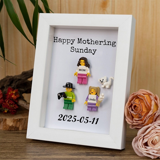 Individuelle Minifiguren mit Rahmen für die Familie – Das perfekte Muttertagsgeschenk