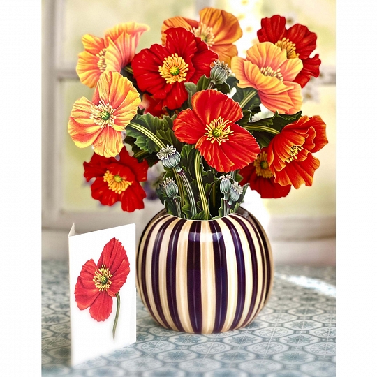 French Poppy Bouquets Gift Perfect Home Decor Best Gift for Mother's Day