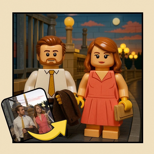 Personalized LEGO Minifigures Print – Custom Portrait from Photo