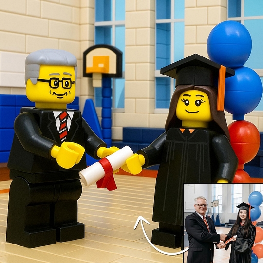 Custom LEGO Family Portrait from Photo – Fun Personalized Drawing