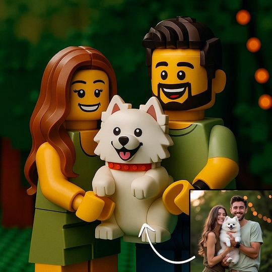 Custom LEGO-Style Character Art – Personalized Portrait for Kids & Adults