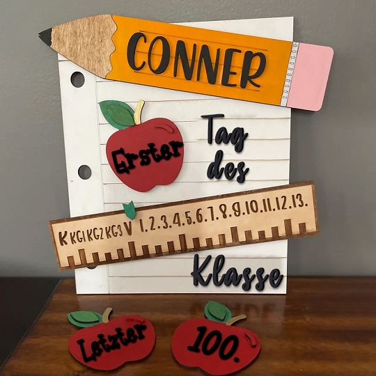 DIY Schulanfang Tafel – Kreative Deko für erste Schultagsfotos