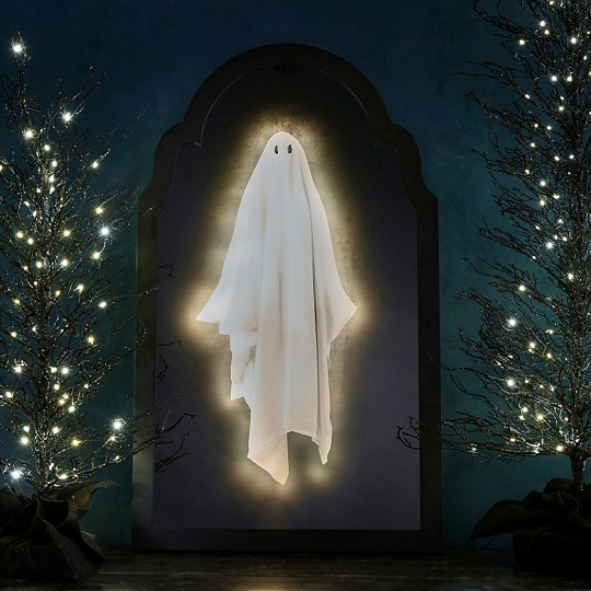 2025 Halloween Hologram Ghost Mirror – Spooky Indoor Decor for Bedroom or Party