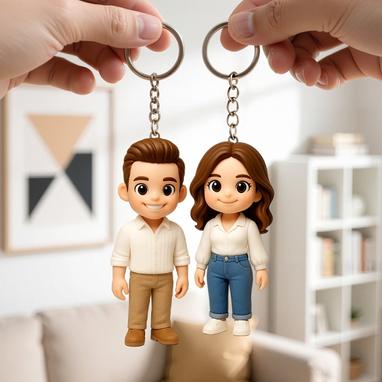 Create Your Own 3D Mini Doll – Personalized Photo Keychain & Unique Figurine Gift Idea