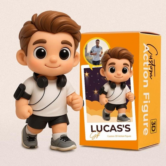 Custom 3D Action Doll – Personalized Sports Gift Made from Your Picture