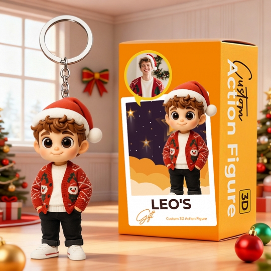 Turn Your Photo into a 3D Mini Doll Keychain – Custom Personalized Figurine Gift Idea