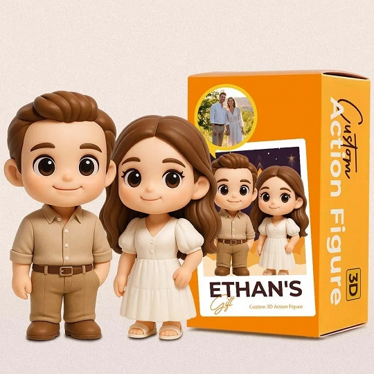 Custom 3D Sports Mini Figure – Personalized Figurine Gift for Boyfriend, Girlfriend or Coach