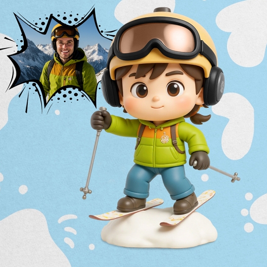 Personalized Action Mini Figure – Custom 3D Sports Collectible for Him or Her