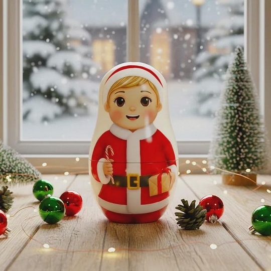 Handmade Portrait Nesting Dolls – Unique Custom Gift for Loved Ones