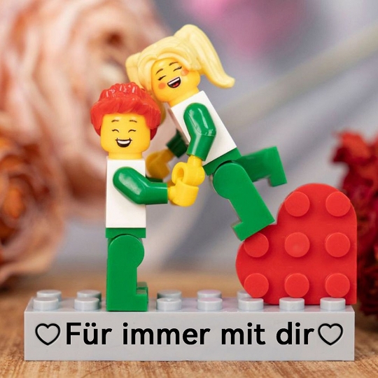 Personalisiertes Paar-Minifiguren-Set mit Box – Ein Geschenk voller Liebe