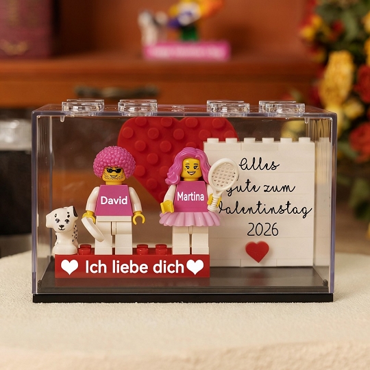 Personalisierte Mini-Paarfiguren mit Box – Ein Andenken fürs Leben