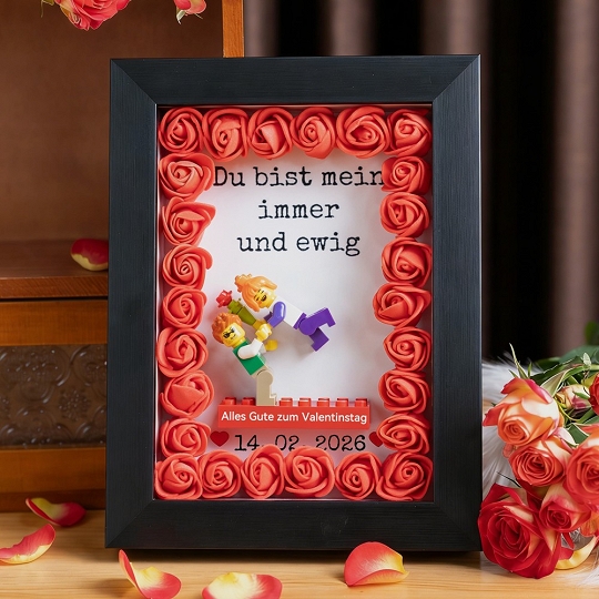 Individuelle Paar Minifiguren im Bilderrahmen – Aus Foto handgefertigt