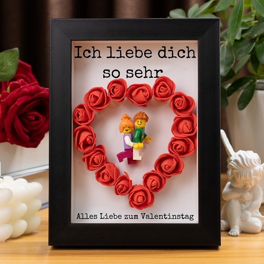 Individuelle Mini-Paarfiguren im Rahmen – Ein Unikat für eure Liebe