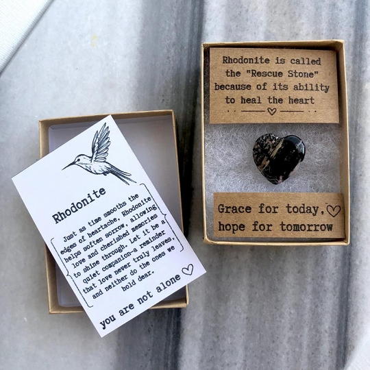 Sweet Heart Pebble Anniversary and Valentine Gift Comfort & Healing Stone