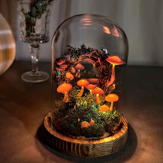 Handmade Mushroom Night Lamp Cute Gift for Her