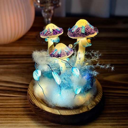 Handmade Mushroom Table Light Aesthetic Home Gift