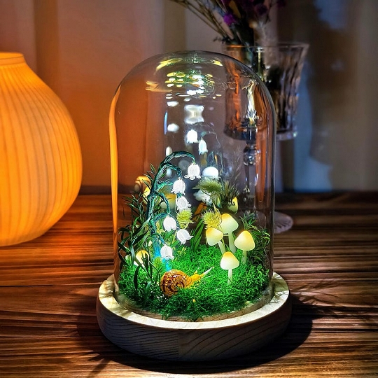 Handcrafted Mushroom Lamp Unique Handmade Decor