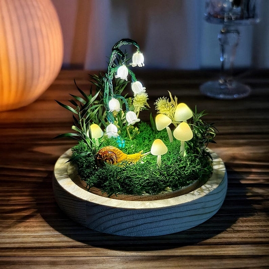 Handcrafted Mushroom Lamp Unique Handmade Decor