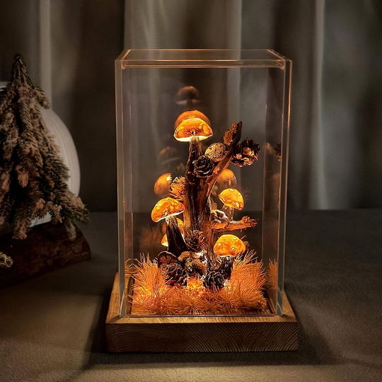 Handmade Mushroom Night Light Whimsical Gift