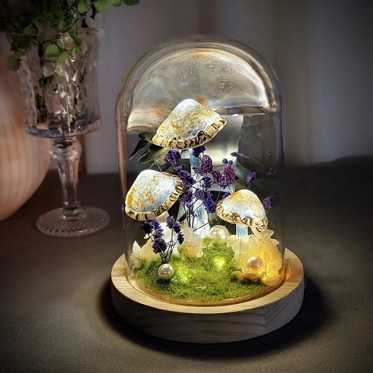 Artisan Mushroom Lamp One of a Kind Handmade Gift