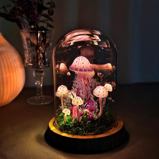 Handmade Mushroom Light Rustic Home Decor Gift