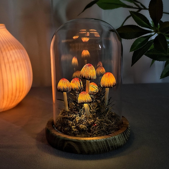 Handmade Mushroom Lamp Charming Home Accent