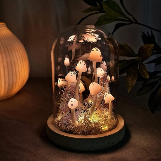 Artisan Crafted Mushroom Lamp Decorative Light