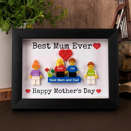 Custom Minifigures with Frame for Family – The Most Adorable Family Keepsake