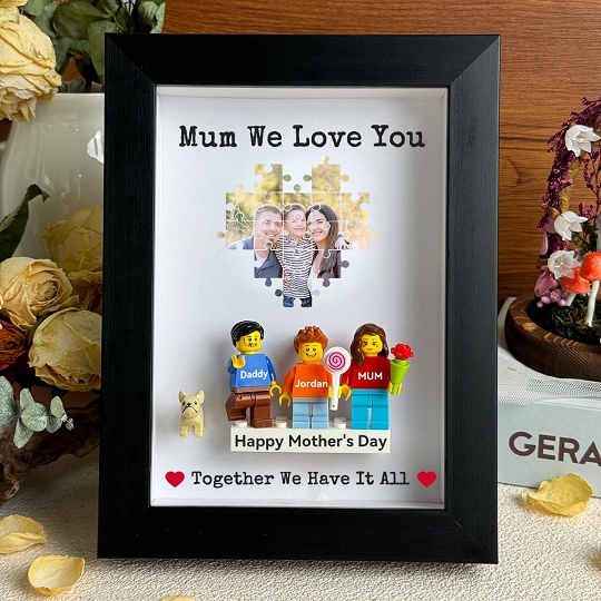 Custom Framed Family Minifigures – A Special Gift for Mother’s Day