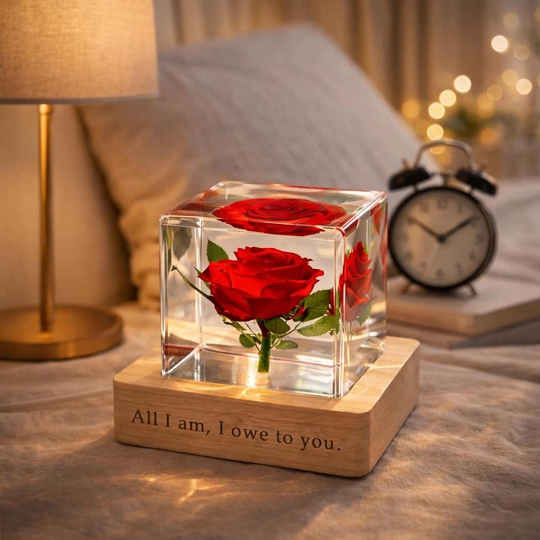 Resin Flower Lamp – Mother’s Day Gift for Mom