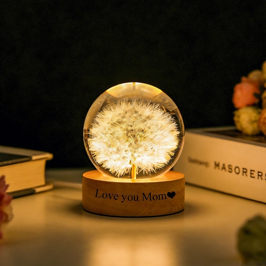 LED Resin Flower Lamp – Unique Gift for Mom