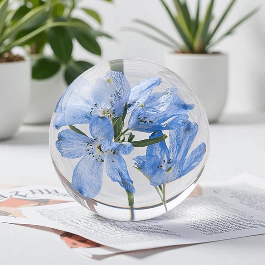 LED Resin Flower Night Lamp for Mom