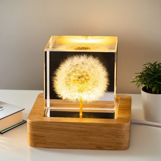 Resin Flower Lamp Home Decor for Mom