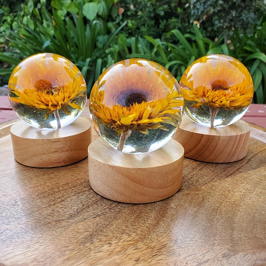 Romantic Resin Flower Lamp for Mother’s Day