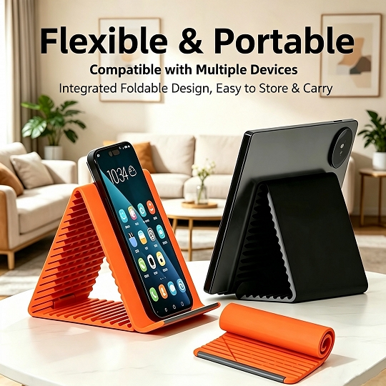 Flexible Portable Foldable Device Stand