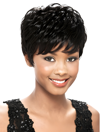Short Black Pixie Cut Wig for Black Women