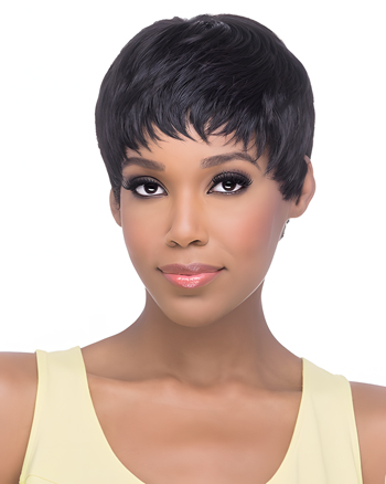 Short Pixie Cut Synthetic Capless Wig for African American Women