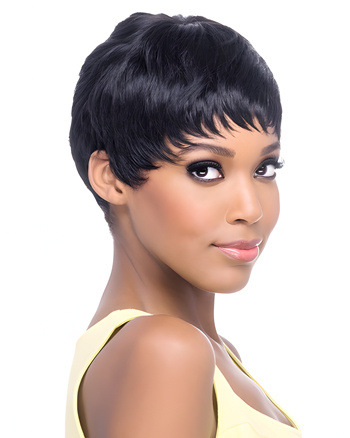 Short Pixie Cut Synthetic Capless Wig for African American Women