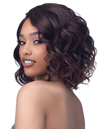 Trendy Short Curly Brown Synthetic Capless Wig for African American Women