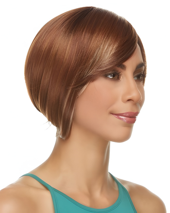 Short Straight Side Part Synthetic Wig for African American Women