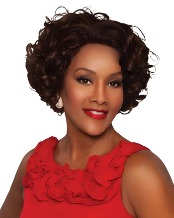 Short Curly Wig for Black Women – Vintage Style Synthetic Wig with Natural Hairline, Full Volume Curls