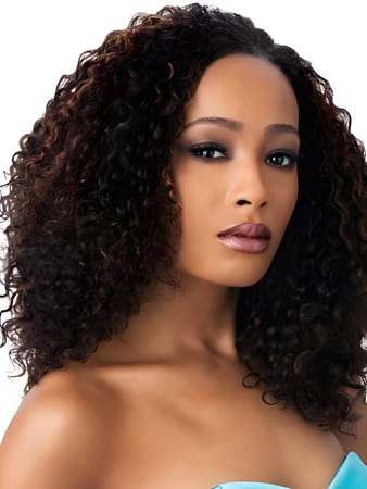 Gorgeous Long Small Curly Synthetic African American Wig
