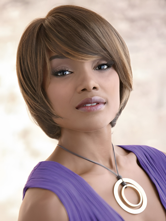 Elegance Bob Style Synthetic Capless African American Wig